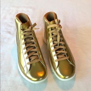 Nike Blazer Golf Shoes - Metallic Gold BRAND NEW